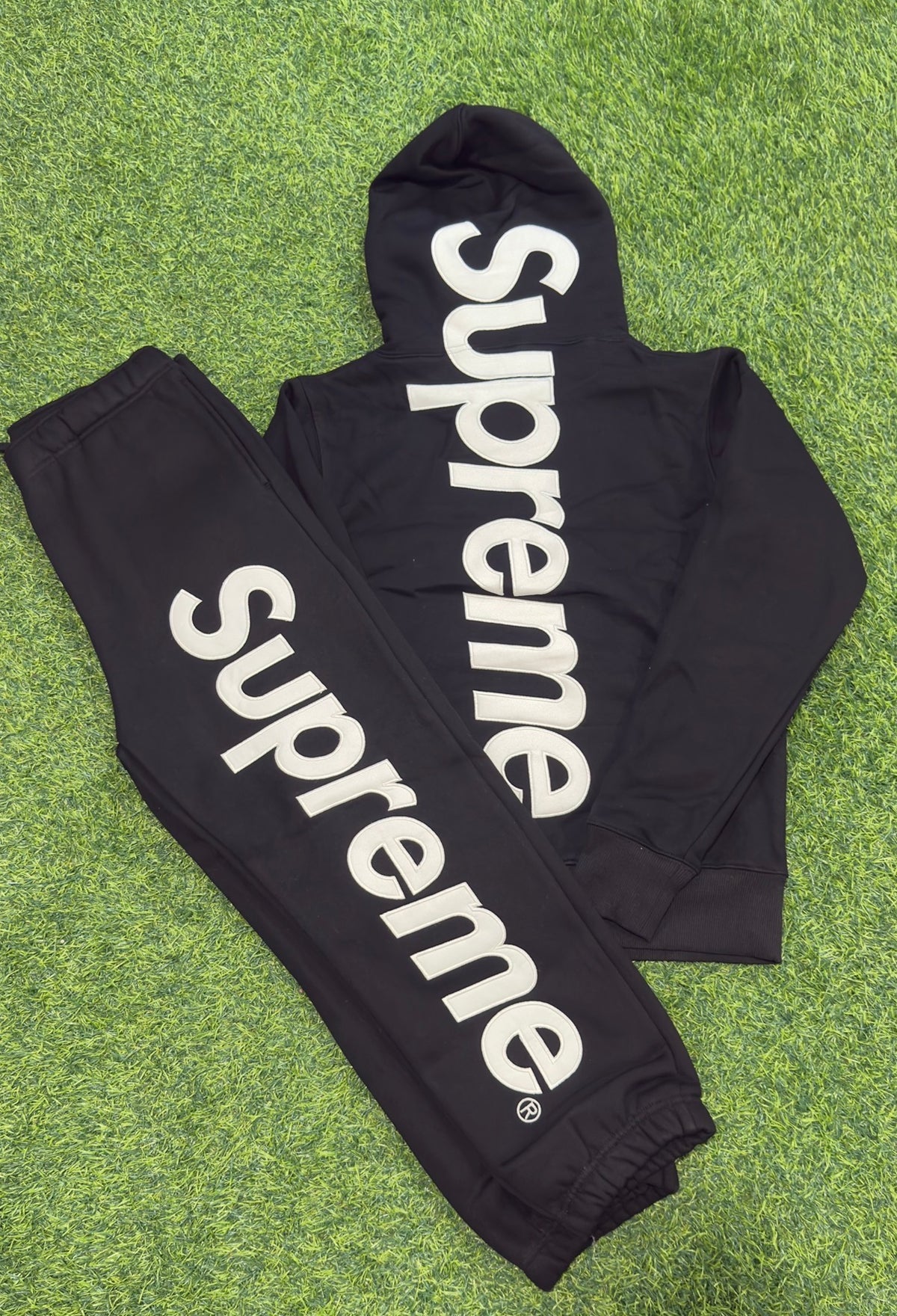 Black supreme tracksuit