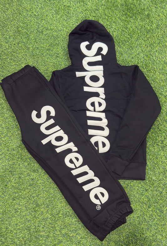 Black supreme tracksuit