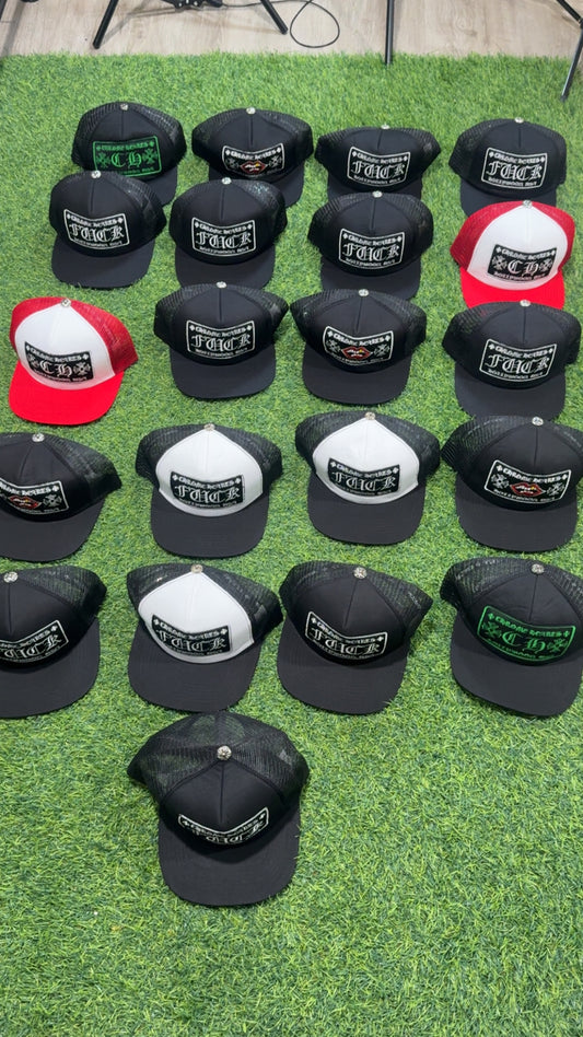 Chrome heart hats