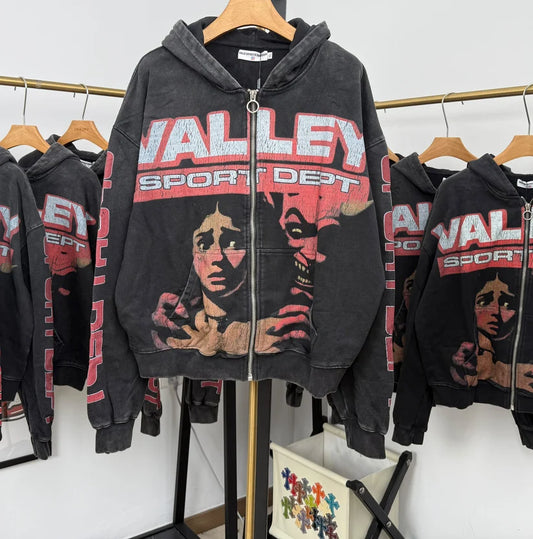 Vale Forever Devils Advocate Zip Up Hoodie 'Black/Red'